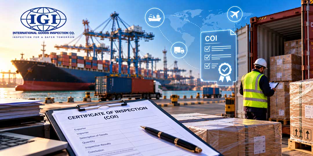 گواهی بازرسی کالا COI و کنترل کیفیت محموله